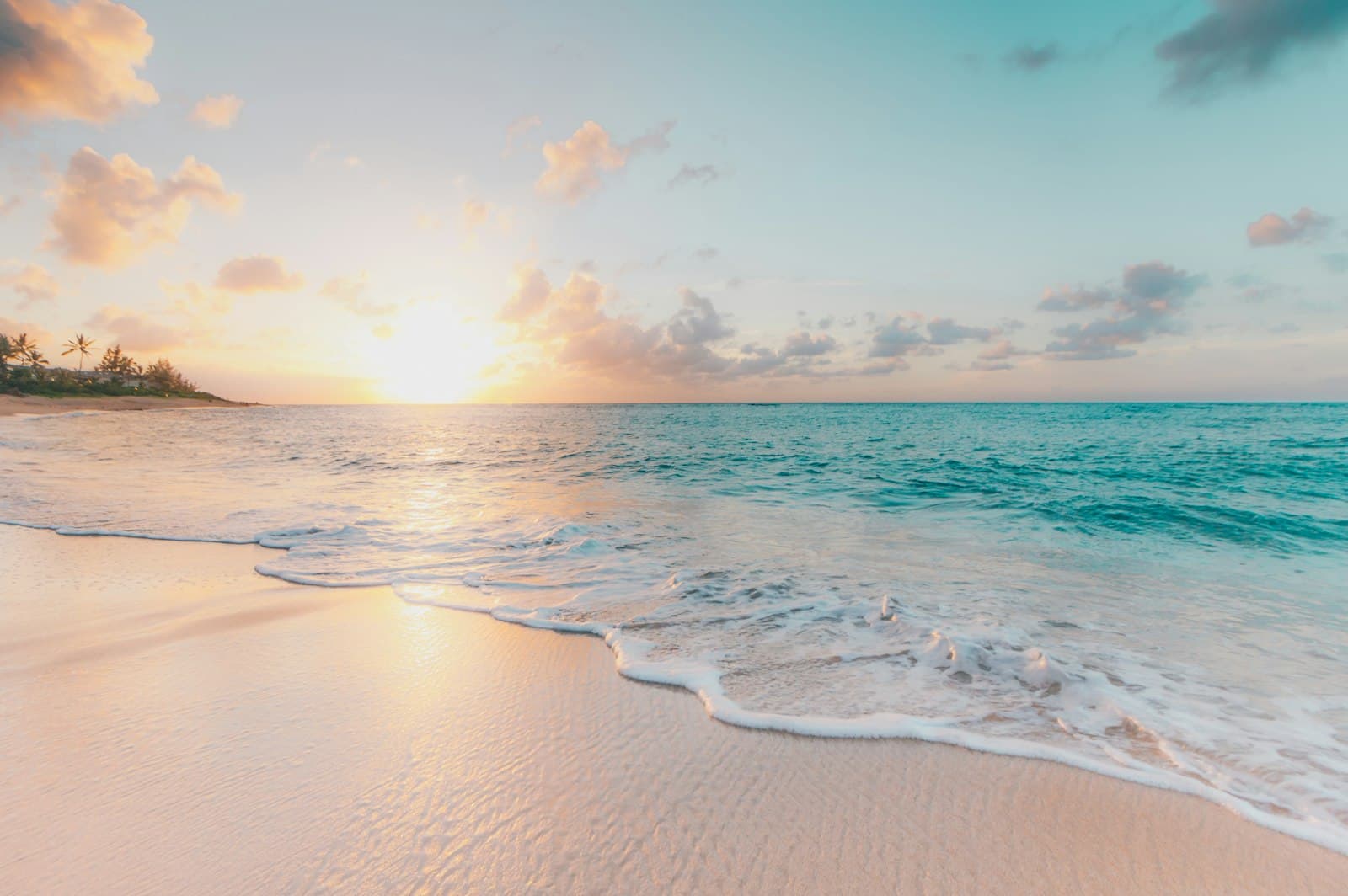 Golden Hour Tropical Sunset